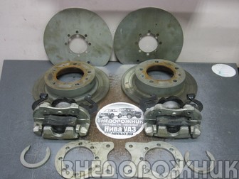 Комплект для установки задних дисковых тормозов 2108 на ВАЗ 2121-214,2131(полный) как новый
