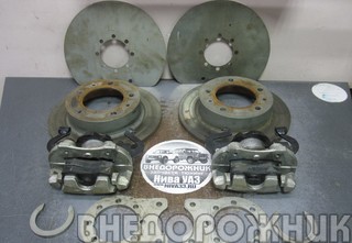 Комплект для установки задних дисковых тормозов 2108 на ВАЗ 2121-214,2131(полный) как новый