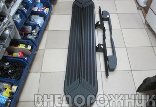 Пороги Lada NivaTravel RIVAL (чёрные) "Премиум" к-к 2 шт