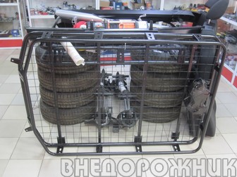 Багажник экспедиционный ВАЗ 2123 Нива Шевроле в штатные места (корзина) борта по кругу