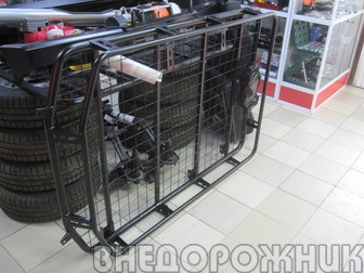 Багажник экспедиционный ВАЗ 2123 Нива Шевроле в штатные места (корзина) борта по кругу