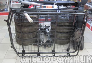 Багажник экспедиционный ВАЗ 2123 Нива Шевроле в штатные места (корзина) борта по кругу