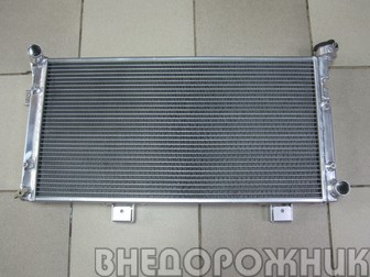 Радиатор охлаждения ВАЗ 21213,21214 алллюминий (увеличенный)d60 мм AJS
