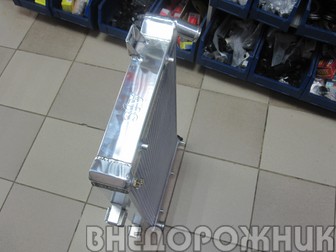 Радиатор охлаждения ВАЗ 21213,21214 алллюминий (увеличенный)d60 мм AJS