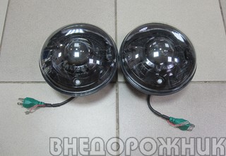 Фары головного света светодиодные ВАЗ 21214 модульная BI-Led линза 68/72W 5500K с дхо