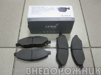 Колодка тормозная Lada Niva Travel 1,8 передняя (к-кт.4шт.) LYNX