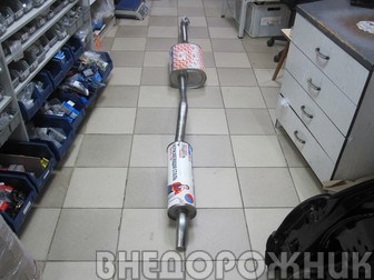Глушитель УАЗ Патриот дв.409051.10 Евро 5 2017г. 1 бак (с резонатором) нерж