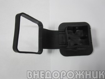 Заглушка фаркопа защитная резиновая 50х50