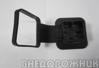 Заглушка фаркопа защитная резиновая 50х50